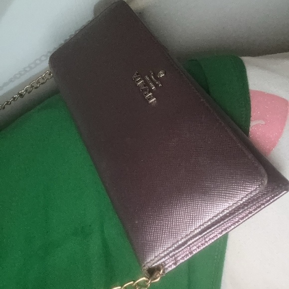 Price drop📣PRADA metallic purple wallet Saffiano leather rare BOX INCLUDED!💜 - Picture 8 of 12